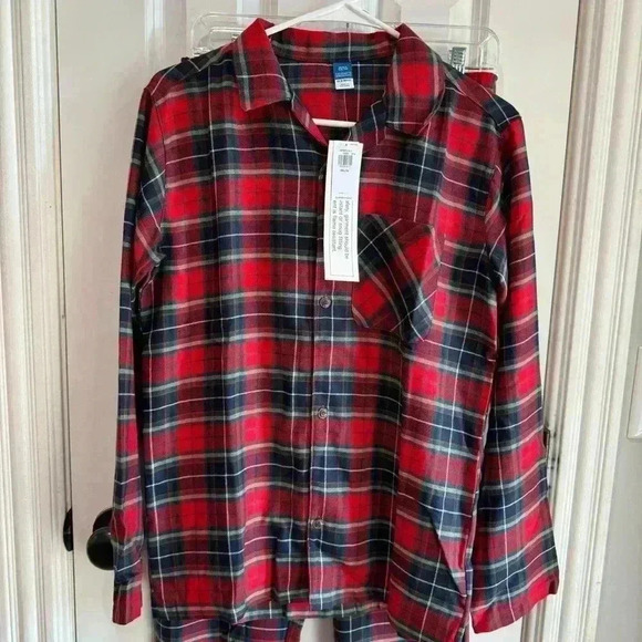 Old Navy Jingle Jammies Set Gender Neutral Children’s XXL 18 Christmas Tartan - Picture 2 of 8
